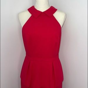 Elegant ooen back Bcbgmaxazria dress size 8